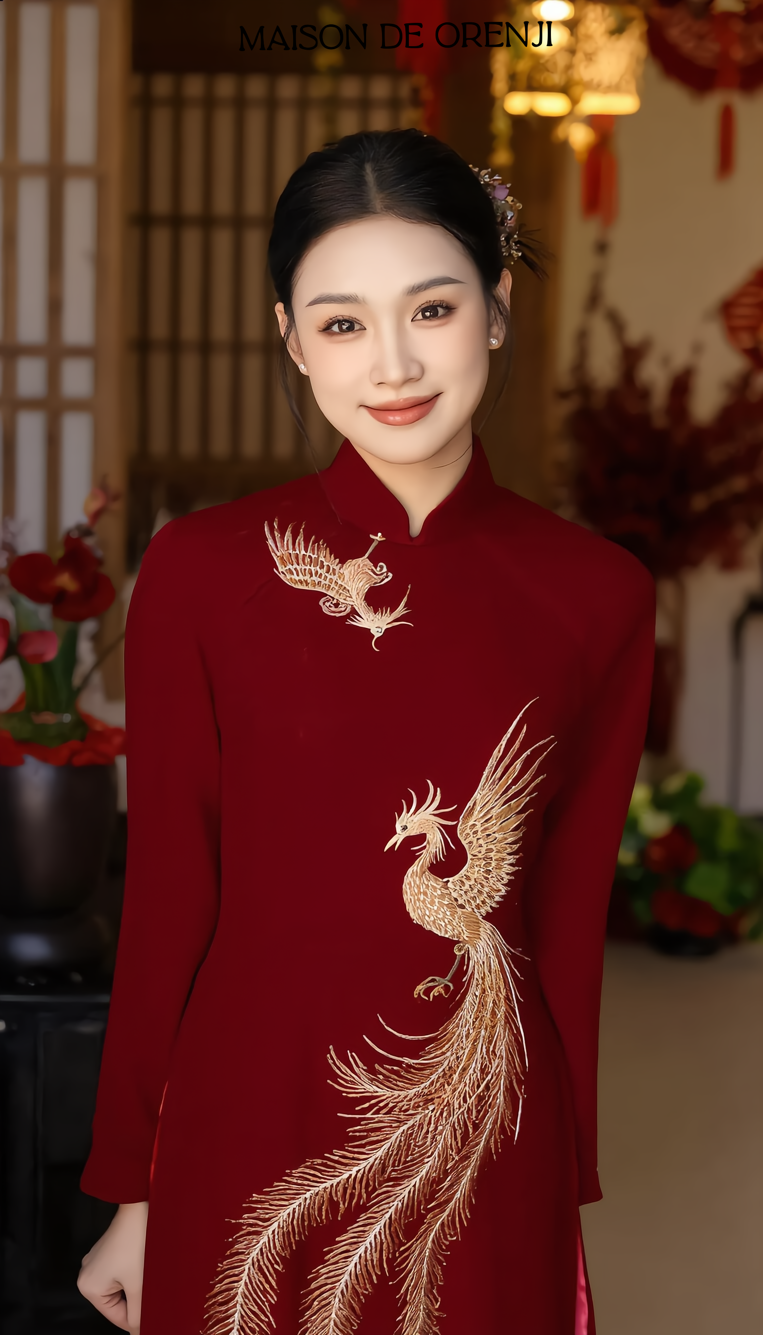 Áo dài cưới 03